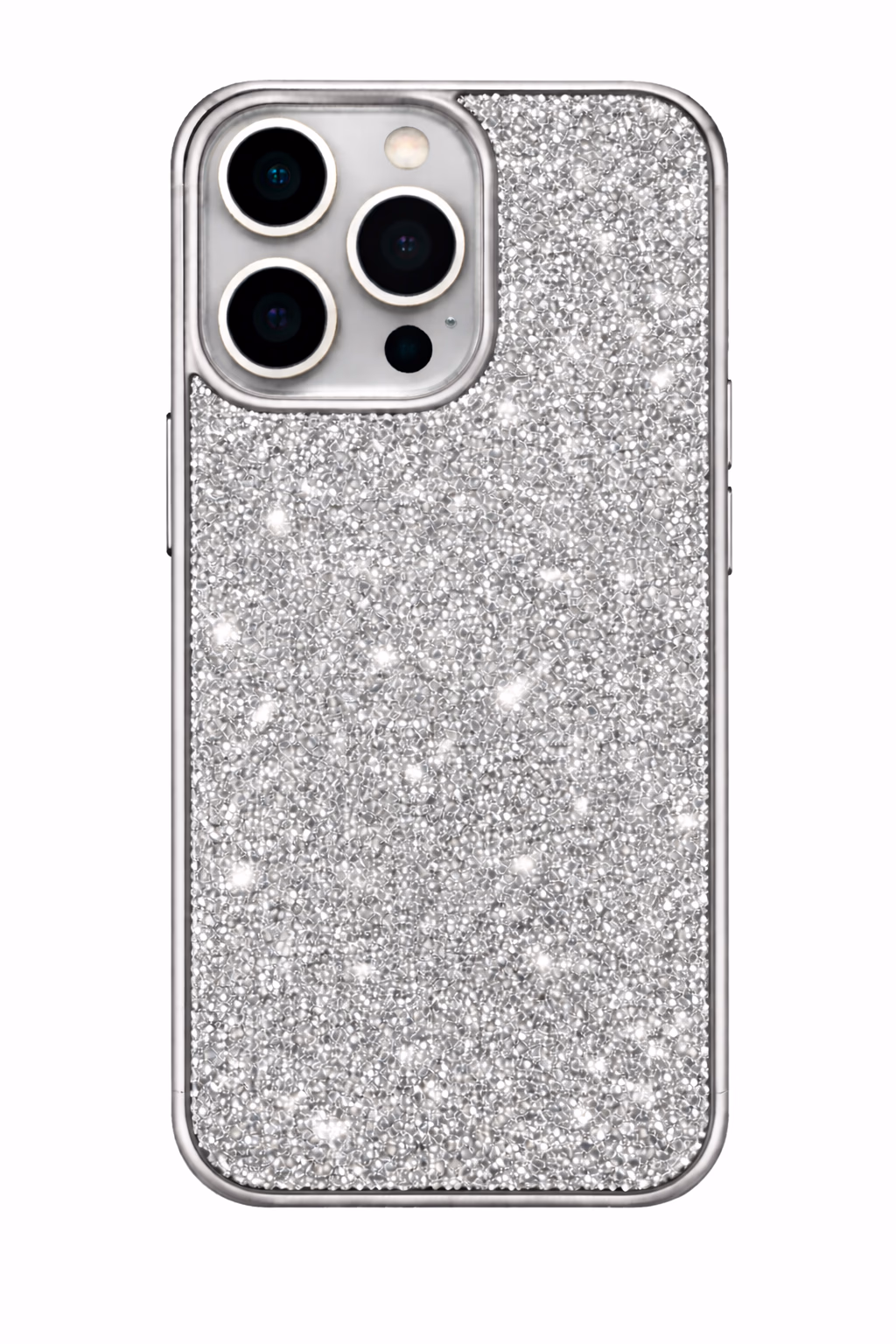 iPhone 15 Pro - Stone Diamond Case - Silver